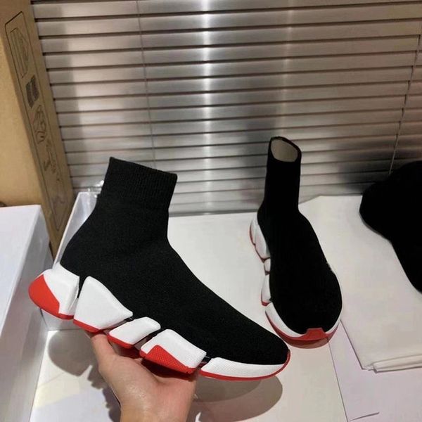 

2023 men socks shoe stretch trainer designer sneakers men knit mid-trainer sock sneakers casual shoes runner shoes 36-46