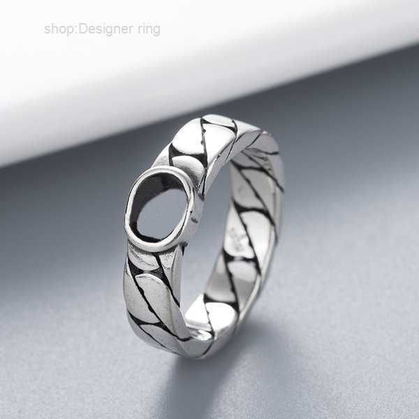 

band rings brand for woman man heart ring enamel designer circlet fashion jewelry with box 2 hilo, Silver