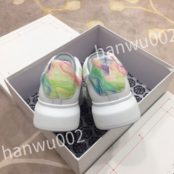 

2023 new luxury men womens fashion shoes lace-up flat platform designer sneaker black genuine leather air cushion sneake