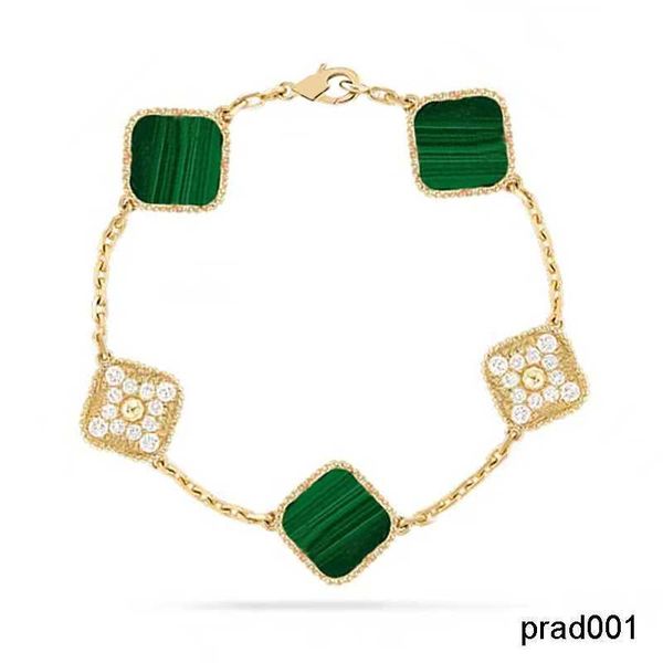

18 style luxury clover bracelet designer jewelry for women cleef love charm bracelets gifts christmas present, Golden;silver