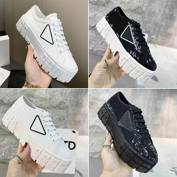 

canvas sneaker luxury casual nylon shoes fashion designer waterproof abrasion resistant pink black white platform solid heighten shoe mens s