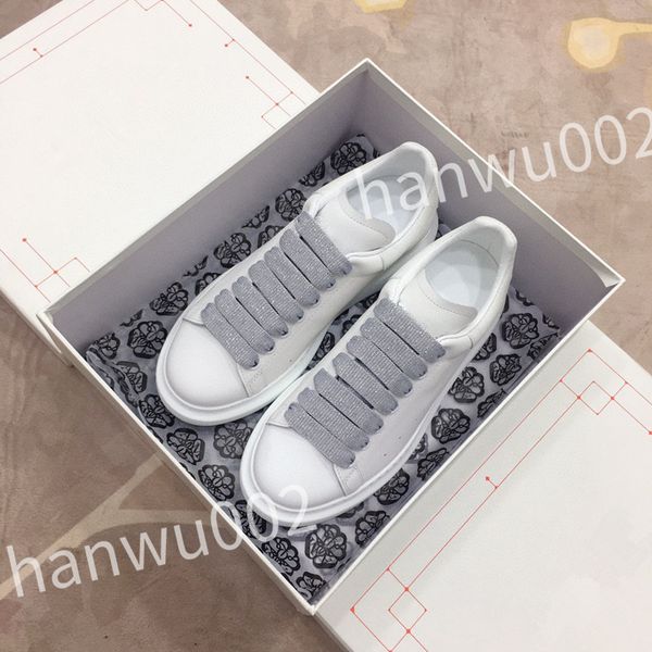 

2023 men women fashion shoes lace-up flat platform designer sneaker black genuine leather air cushion sneake