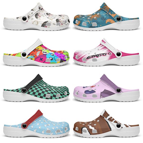 

Customized Glossy beautiful clean fashion beautiful Diy shoes for men and women's indoor slippers 89163