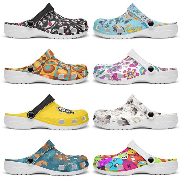 

Customized Glossy beautiful clean fashion beautiful Diy shoes for men and women's indoor slippers 88438