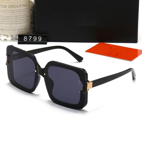 

new high-end high luxury trend glasses sunglasses sunglasses men's and women's classic casual luxury goggles multi-color fashion f, White;black