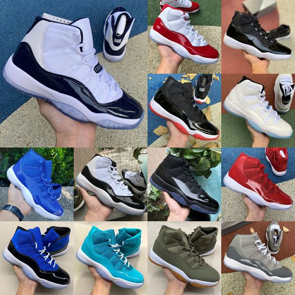

jumpman high og 11 11s mens basketball shoes cherry cool grey 25th anniversary bred unc gamma blue concord sneakers men women sports trainer