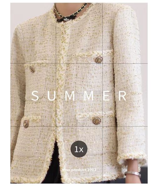 

chan new women's brand jacket designer ootd fashion grade autumn winter chains logo tweed coat overcoat spring bright silk coat cardiga, Black;brown