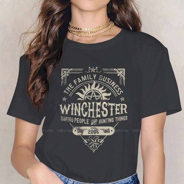

women s t shirt supernatural bobby singer tv girls t shirt a very winchester business female 5xl harajuku teesladies oversized tshirt 23040, White
