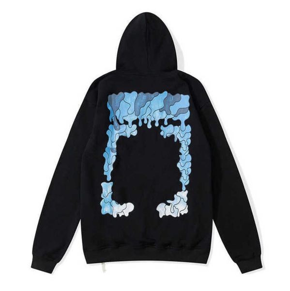 

luxury men's offs sweatshirts brand classics pullover shirts hoodies designers women sweater high street men arrow cross letter hoodie, Black
