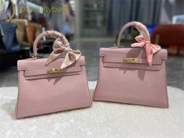 

designer kellies handbags hemres spring and summer 2023 new fashion bag women's head layer cowhide wide shoulder belt one crossbody han