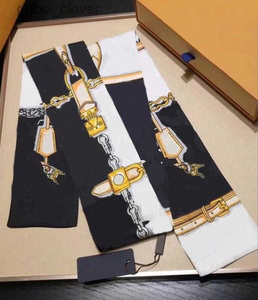 

scarves trendy designer scarfs for women square scarves neck cravat headbands super soft silk ribbons hair bands ties 120x8cm multi option, Blue;gray