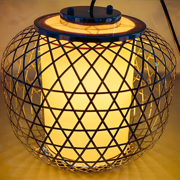

stainless Steel Lantern Pure Hand Weaving Customized Chinese Decorative Lamp Pendant Outdoor Ancient Style Simple