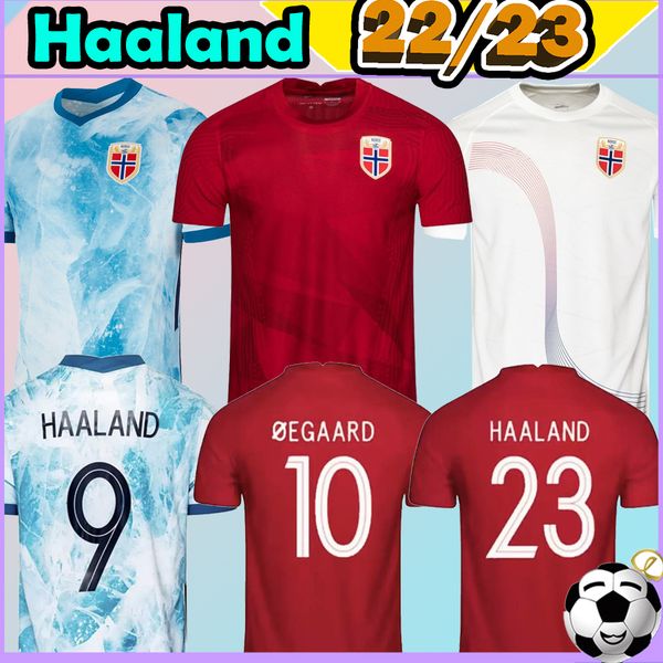 

2023 norwaies haaland soccer jerseys 2022 noruega king berge odegaard berge king sorloth camisetas national team 2021 home away men football, Black;yellow