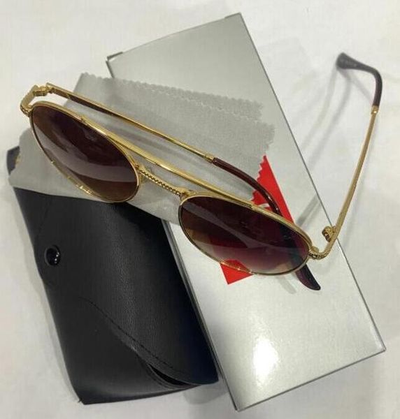 

1 piece fashion sunglasses glasses sunglasses designer men's ladies brown case black metal frame dark, White;black