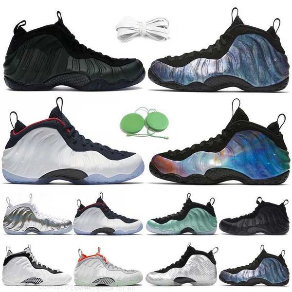 

mens women trainers basketball shoes foam one posite pro penny hardaway anthracite black aurora t print memphis tiger cracked lava camo foam