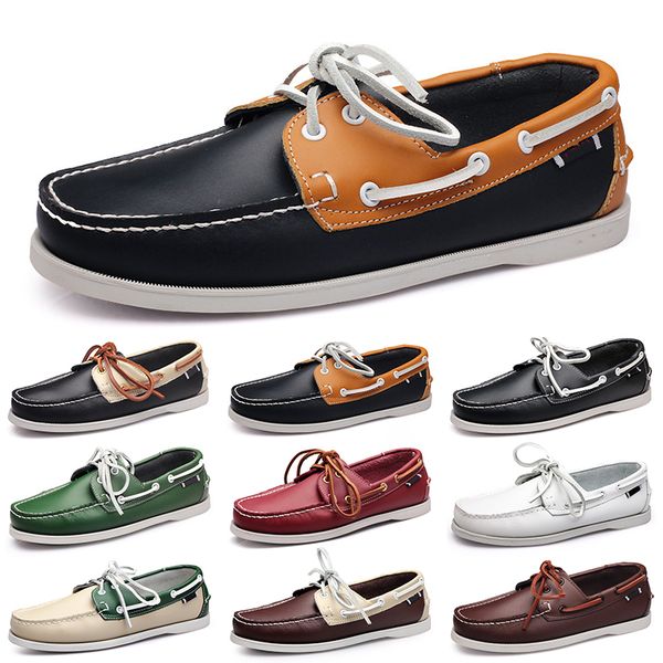 

casual shoes men black leisure silvers taupe dlives brown grey red green walking low soft multi leather mens sneakers outdoor trainer