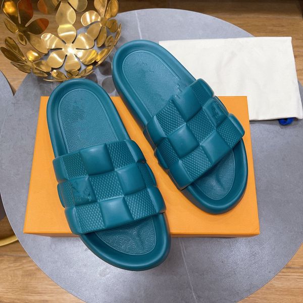

2023 slipper womens platform sandal men rubber fashion designer slides slip on slippers beach slippers girls platform sandals thick bottom 0, Black