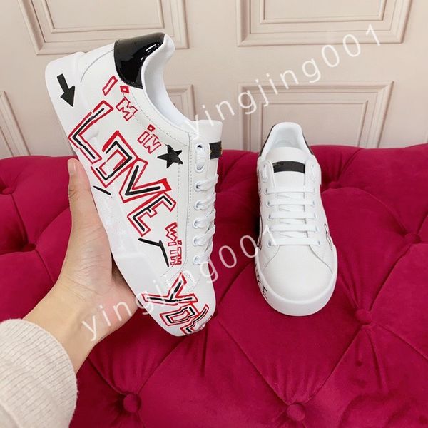 

2023 new luxury man shoes fashion genuine leather woman sneakers lace up flat sneaker platform designer shoe walking quality, Black