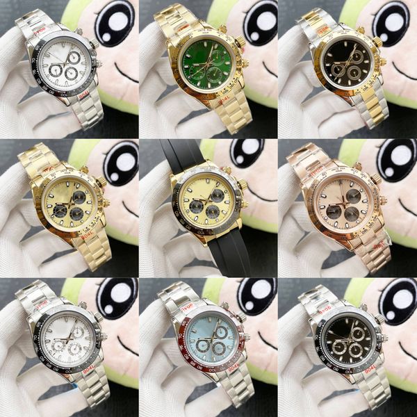 

DAY U Quality designer Mens Watch ST9 Steel All Subdials Working 40mm Automatic watch Movement Sapphire Glass Ceramic Bezel Silver blue Dial Dhgate Watch jason 007, Box