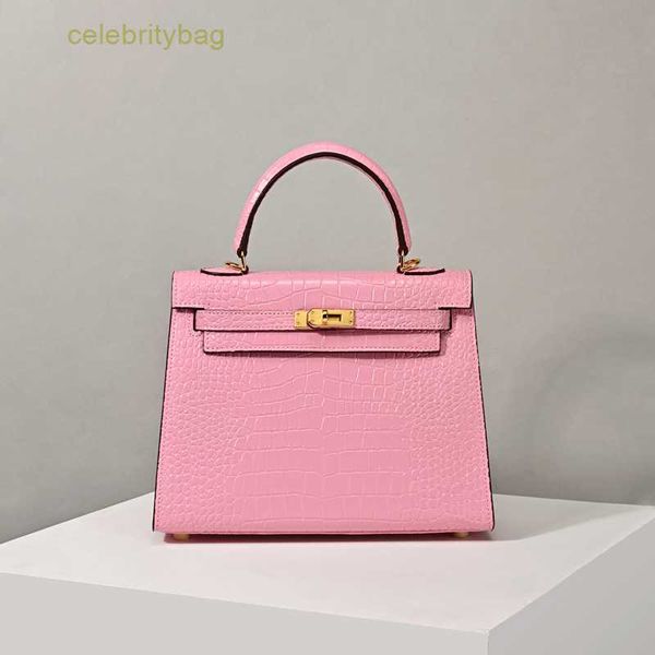 

designer kelys handbags hemrres k25 2023 new genuine crocodile leather women's bag second generation mini 1 has logo 1p8w