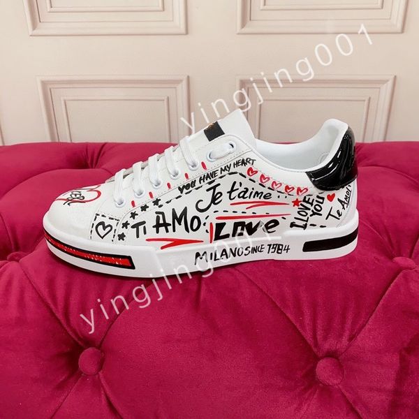 

2023 luxury man shoes fashion genuine leather woman sneakers lace up flat sneaker platform designer shoe walking quality, Black