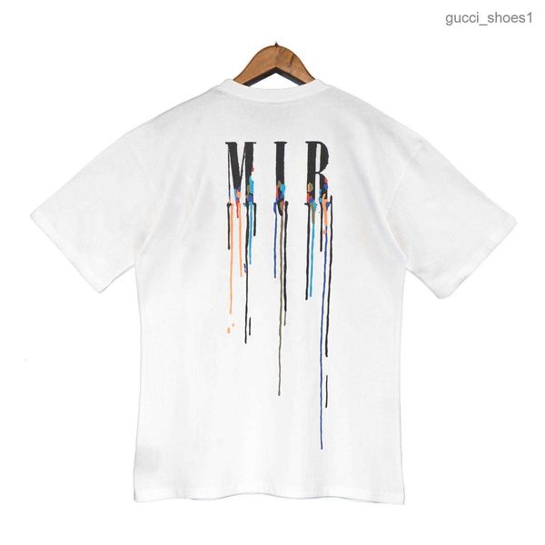 

men's t-shirts colorful letter print brand men short-sleeved t-shirt designer outfits tee shirt homme spring o-neck tshirt, White;black