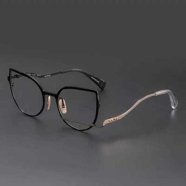 

luxury designer summer sunglasses maruyama eyeglass handmade personalized metal butterfly can be matched myopia glasses with large frame to, White;black