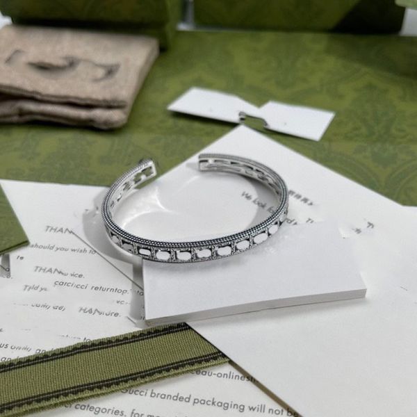 

woman cuff designer bracelets fashion double g wedding bangle luxury jewelry women men gift ggity 451212sfer, White