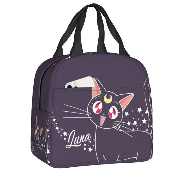 

ice packsisothermic bags luna cartoon insulated lunch for women sailor anime manga moons resuable cooler thermal bento box kids school child