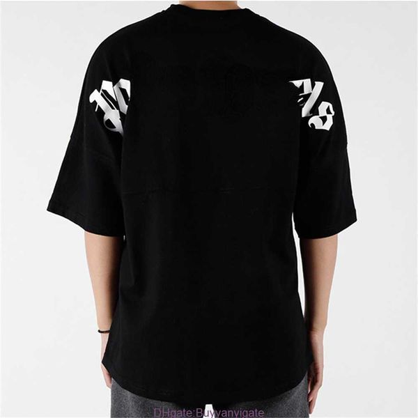 

22s men's t shirts t shirt palms palmangel city designer limited inkjet graffiti letter printing men's women's sailboat short, White;black