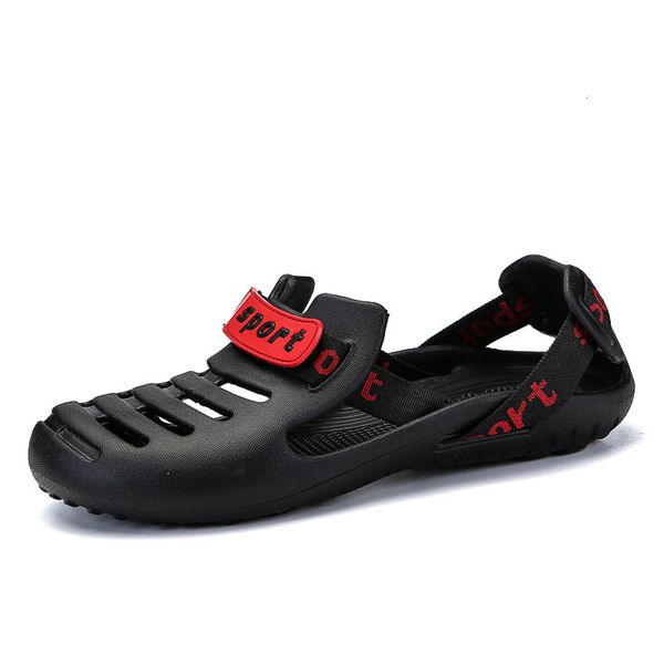 

sandals men sandals summer flip flops slippers men outdoor beach casual shoes male sandals water shoes sandalia masculina 230408, Black
