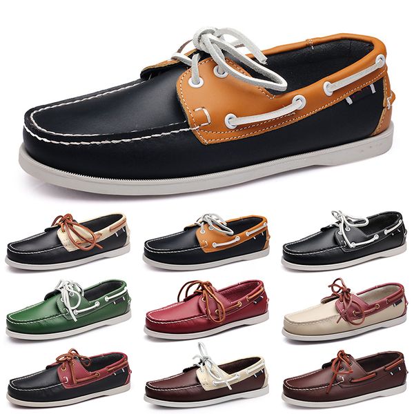 

casual shoes men black leisure silvers taupe dlives browns grey reds green walking low soft multi leather mens sneaker outdoors trainer