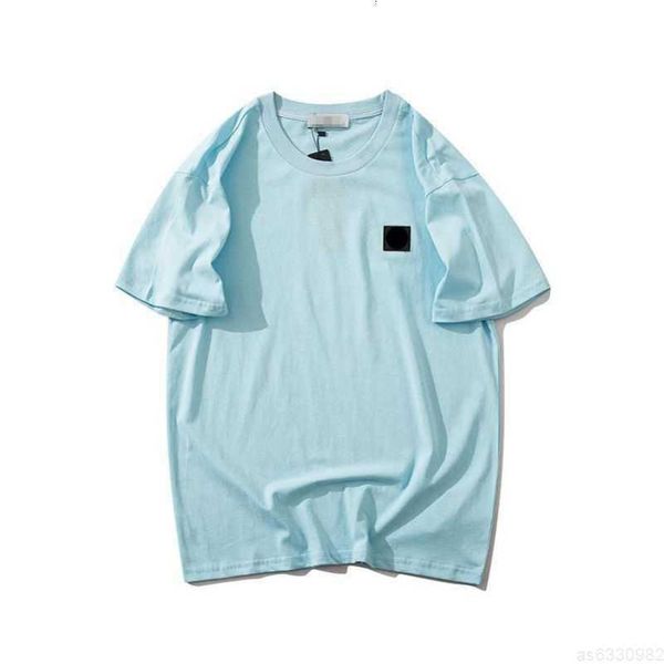 

designer superior quality stone t shirt summer menswear breathable loose letter print lovers street fashion varsity cotton t-shirt s6h6ld, White;black