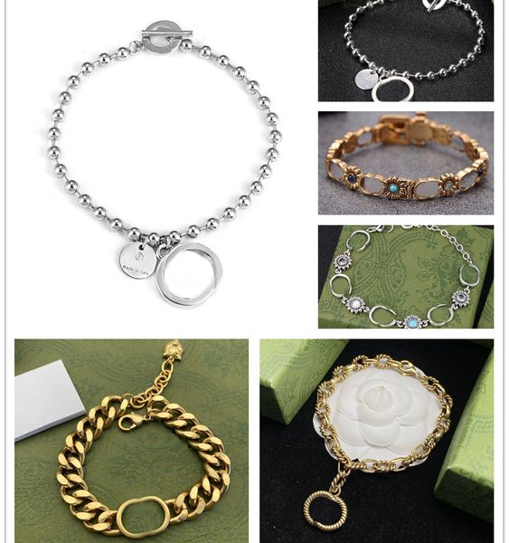 

woman jewelry sterling sier bangle bracelets interlocking g designer mens charm chains bracelet diamond bangles, Black