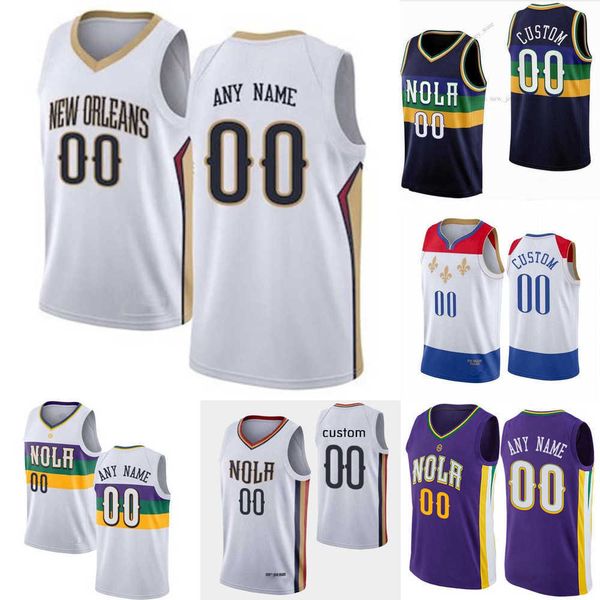 

men women youth new orleans''pelicans''custom 15 jose alvarado 9 willy hernangomez 22 larry nance jr. 10 jaxson hayes 5, Black;red