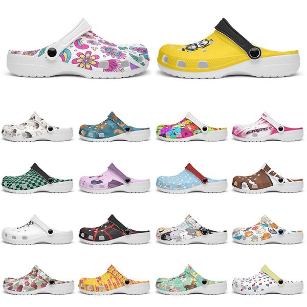 

Customized Glossy exquisite clean fashion beautiful Diy shoes for men and women's indoor slippers 91191