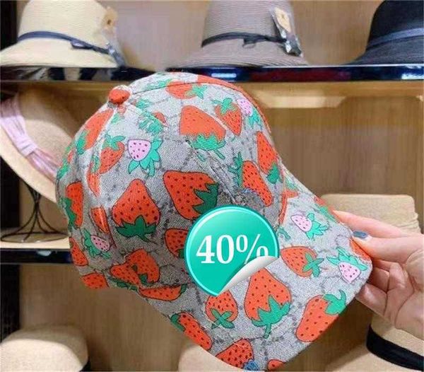 

2023yearh quality strawberry baseball caps man's cotton cactus classic letter ball caps summer women sun hats outdoor adjustable snapba, Blue;gray