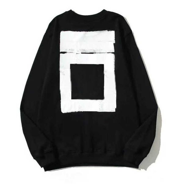 

fashion luxury men's sweatshirts offs brand pullover shirts hoodies designers women sweater men arrow cross letter print hoodie hip hop, Black