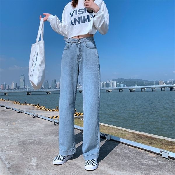 

women's jeans cgc retro straight pocket jeans women's high waist pants y2k street clothing wide leg jeans casual women's larg, Blue