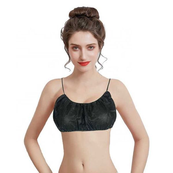 

ladies disposable bra set very and t-back underwear sets massage for sauna steam room, Red;black