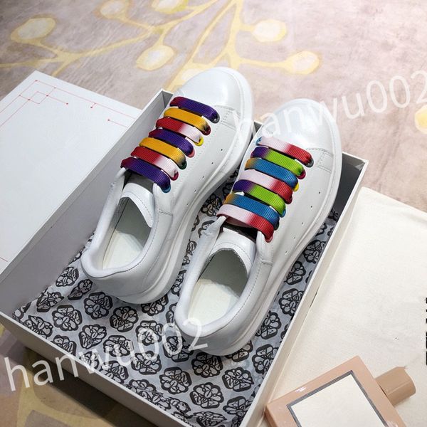 

luxury casual men women fashion shoes lace-up flat platform designer sneaker black genuine leather air cushion sneake
