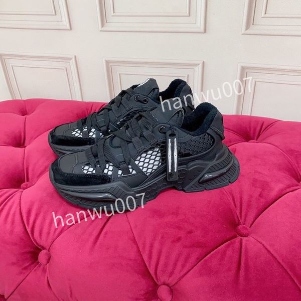 

2023new brand women fashion designer shoes runner trainers suede leather low-cut shoes black white slip-on casual shoes