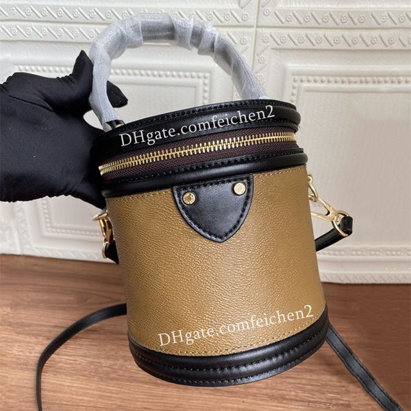 

evening bags cylindrical handbag wallets shoulder bag fashion designer messenger detachable strap round cylinder mini zipper cosmetic storag