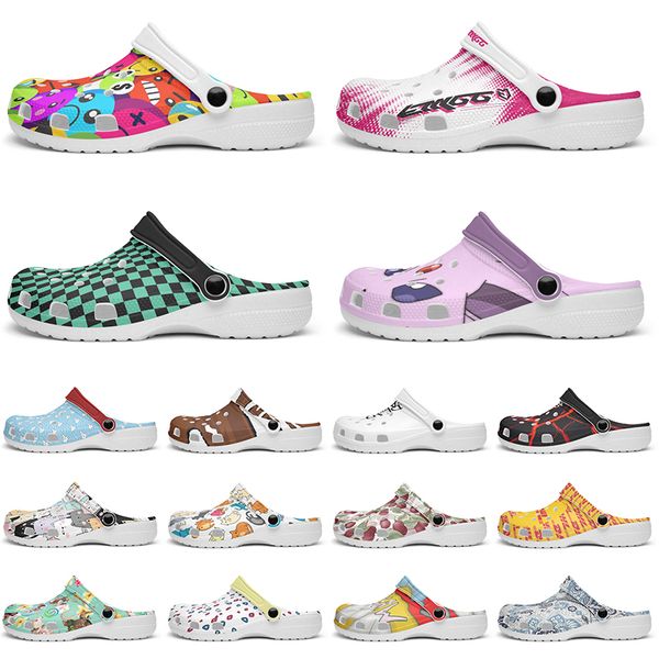 

Customized Glossy exquisite clean comfortable beautiful Diy shoes for men and women's indoor slippers 91206