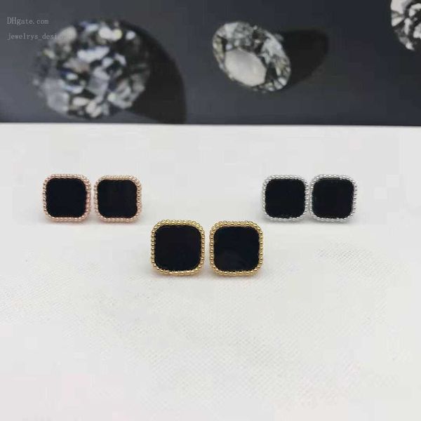 

designer bracelets luxury designer stud clover earrings love classic charm earings jewelry couple gift screw party wedding earring studs van, Golden;silver