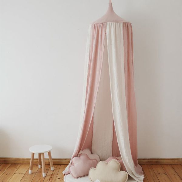 

crib netting baby bed curtain children room decoration tent cotton hanging canopy dome mosquito net pography props 230407