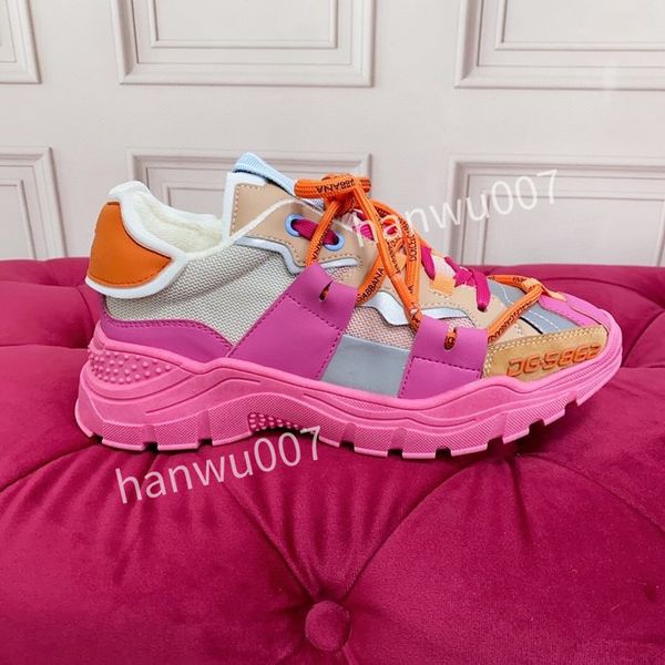 

women brand fashion designer shoes runner trainers suede leather low-cut shoes black slip-on casual shoes2023