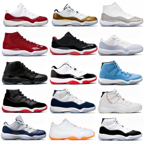 

with box 11 retro cherry basketball shoes men women 11s midnight navy cool grey bred concord jubilee 25th anniversary low 72-10 mens