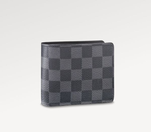 

men's new checker short wallet n62663 multiple wallet, Red;black