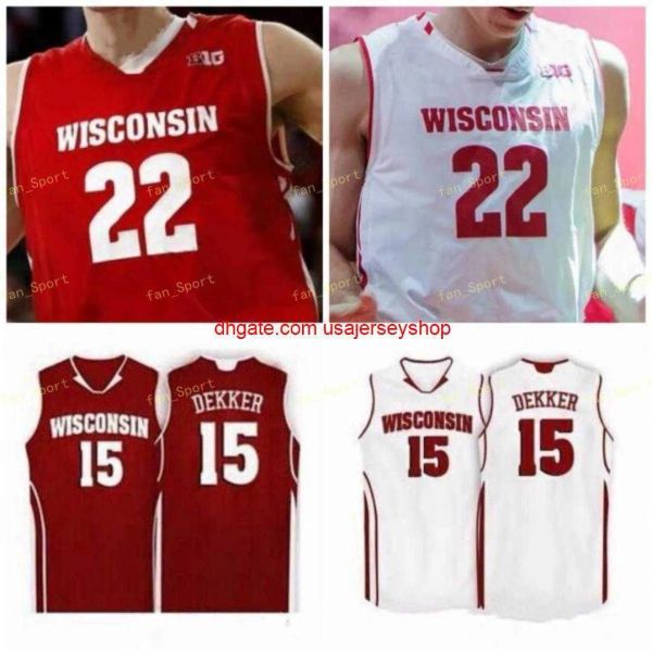 

custom custom ncaa college wisconsin badgers basketball jersey 33 taylor currie 34 brad davison 35 nate reuvers 44 frank kaminsky custom sti, Black